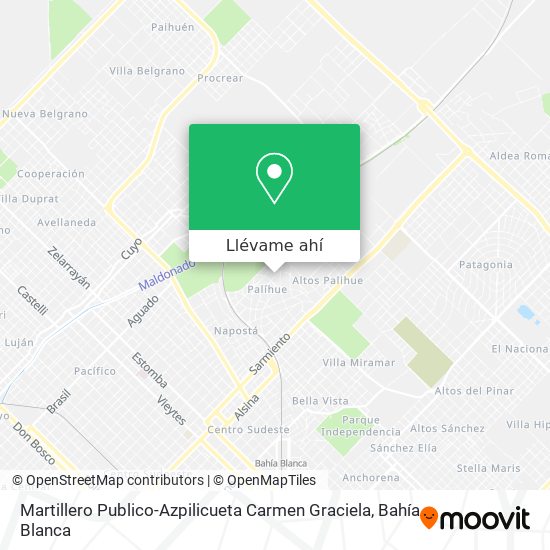 Mapa de Martillero Publico-Azpilicueta Carmen Graciela