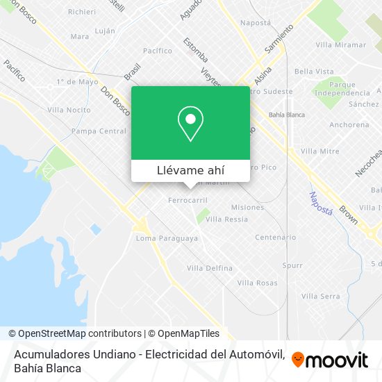 Mapa de Acumuladores Undiano - Electricidad del Automóvil