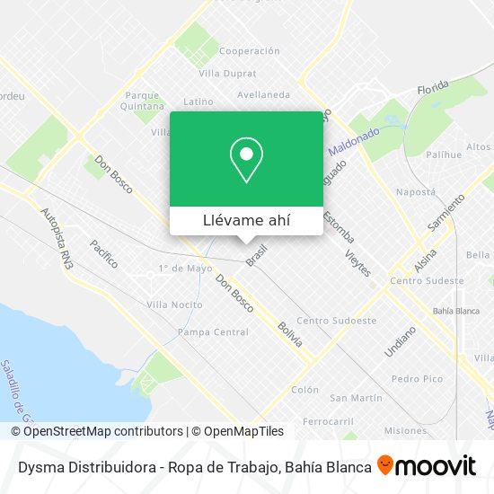 Mapa de Dysma Distribuidora - Ropa de Trabajo