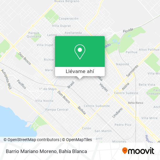 Mapa de Barrio Mariano Moreno