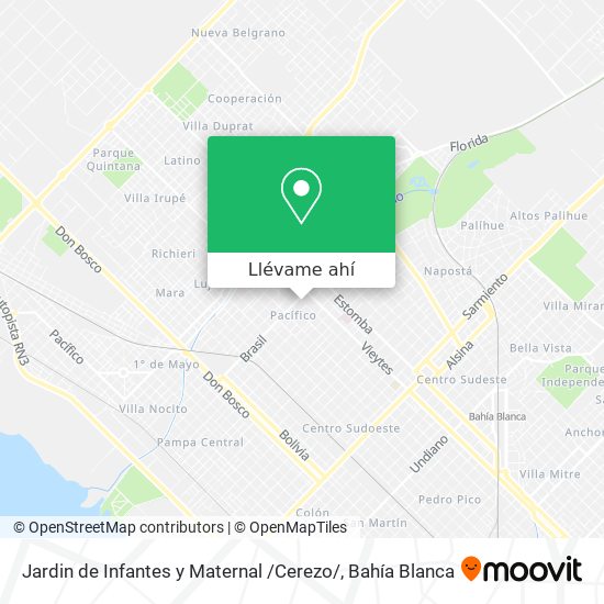 Mapa de Jardin de Infantes y Maternal /Cerezo/