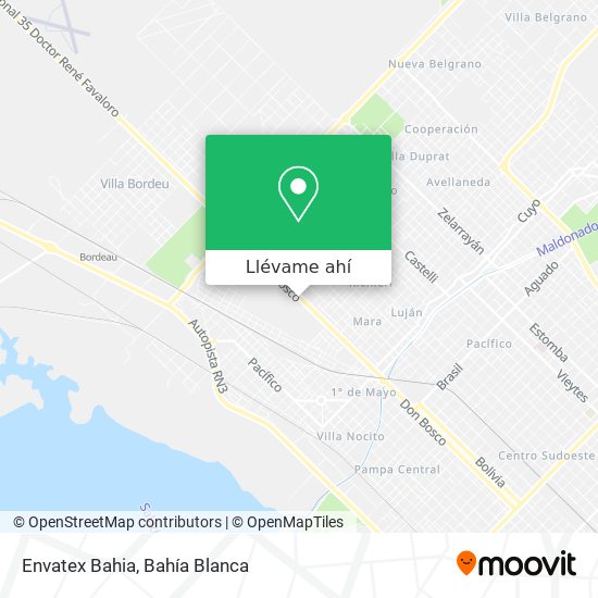 Mapa de Envatex Bahia