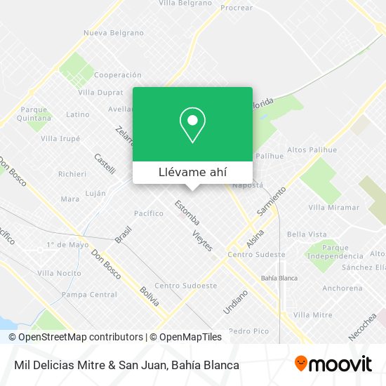 Mapa de Mil Delicias Mitre & San Juan