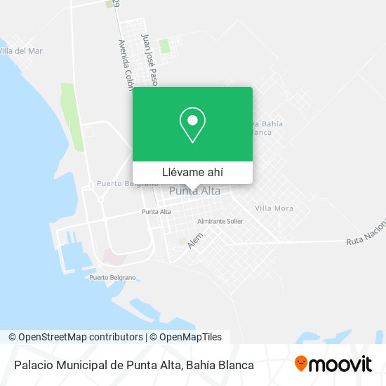 Mapa de Palacio Municipal de Punta Alta