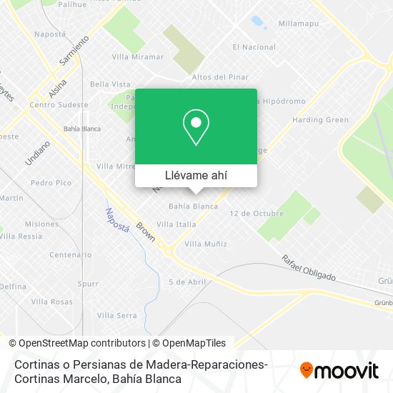 Mapa de Cortinas o Persianas de Madera-Reparaciones-Cortinas Marcelo