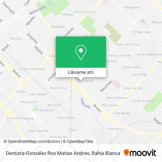 Mapa de Dentista-González Ros Matias Andres