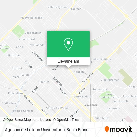 Mapa de Agencia de Loteria Universitario