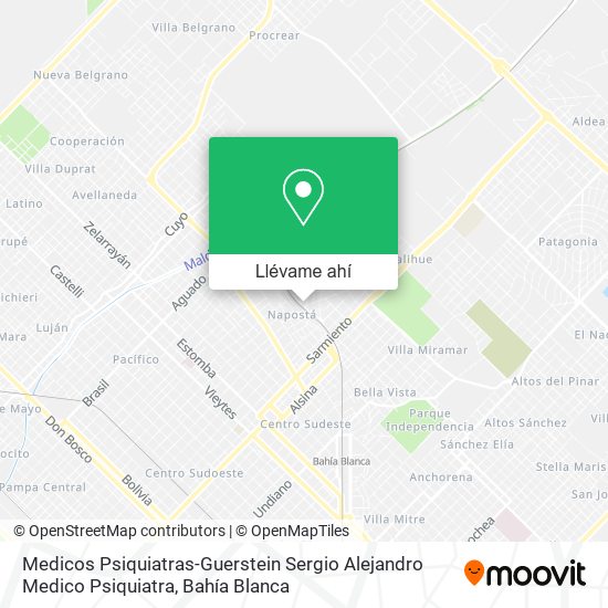 Mapa de Medicos Psiquiatras-Guerstein Sergio Alejandro Medico Psiquiatra
