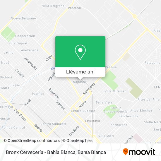 Mapa de Bronx Cervecería - Bahía Blanca