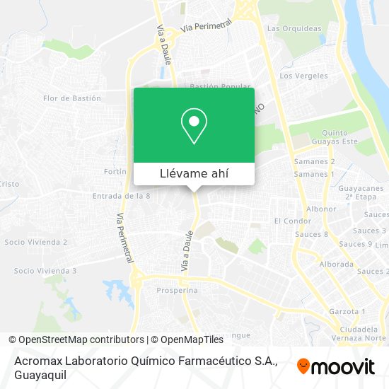 Mapa de Acromax Laboratorio Químico Farmacéutico S.A.