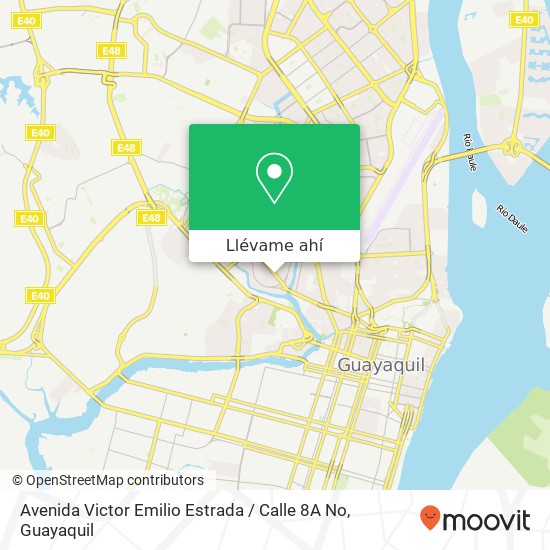 Mapa de Avenida Victor Emilio Estrada / Calle 8A No