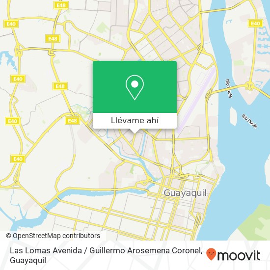 Mapa de Las Lomas Avenida / Guillermo Arosemena Coronel