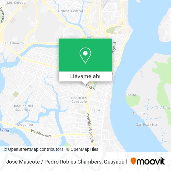 Mapa de José Mascote / Pedro Robles Chambers