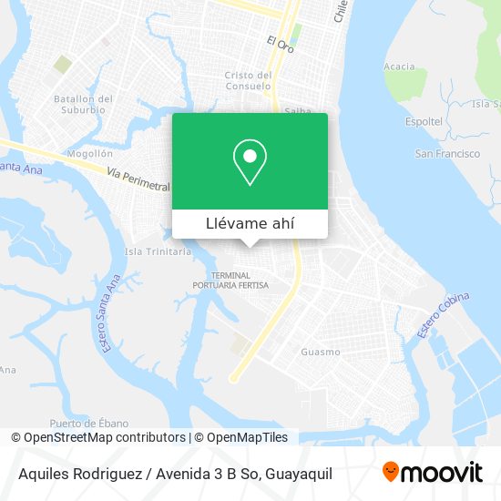 Mapa de Aquiles Rodriguez / Avenida 3 B So