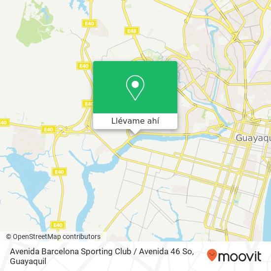 Mapa de Avenida Barcelona Sporting Club / Avenida 46 So