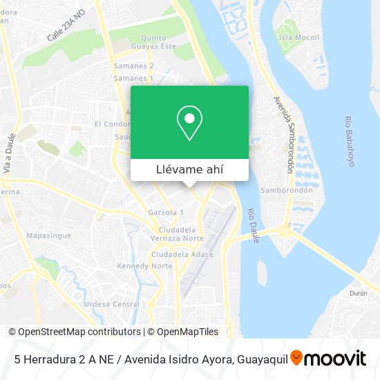 Mapa de 5 Herradura 2 A NE / Avenida Isidro Ayora