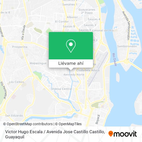 Mapa de Victor Hugo Escala / Avenida Jose Castillo Castillo