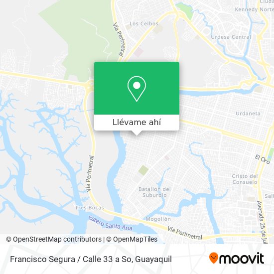 Mapa de Francisco Segura / Calle 33 a So