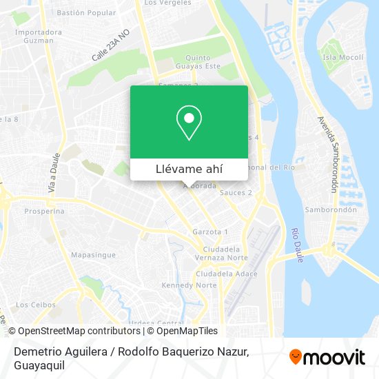 Mapa de Demetrio Aguilera / Rodolfo Baquerizo Nazur
