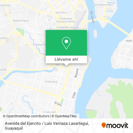 Mapa de Avenida del Ejercito / Luis Vernaza Lasartegui
