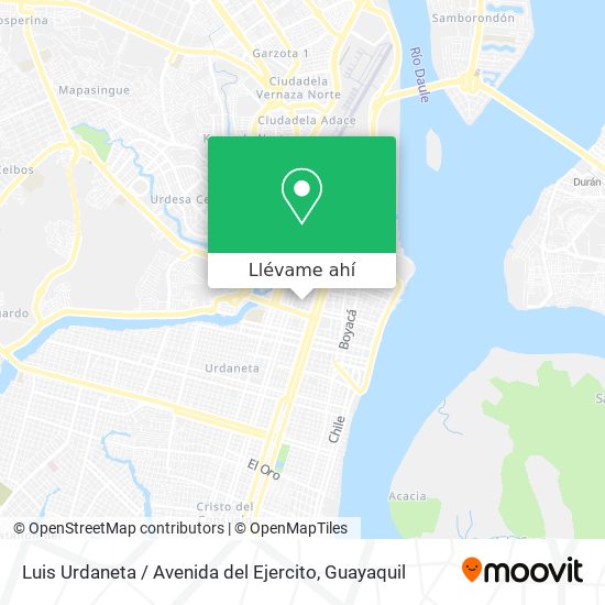 Mapa de Luis Urdaneta / Avenida del Ejercito