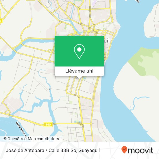 Mapa de José de Antepara / Calle 33B So