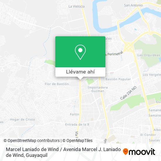 Mapa de Marcel Laniado de Wind / Avenida Marcel J. Laniado de Wind