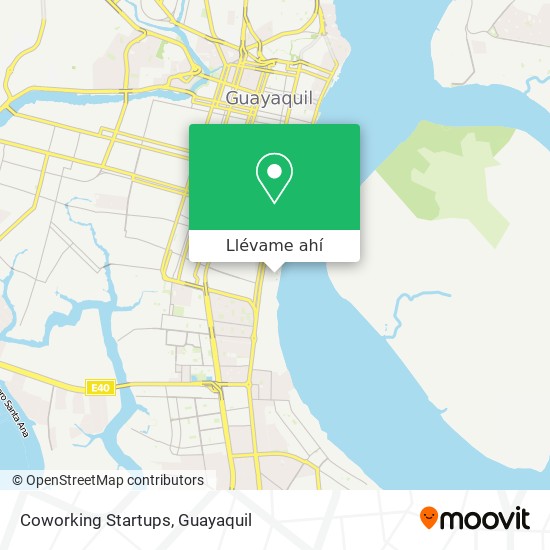 Mapa de Coworking Startups