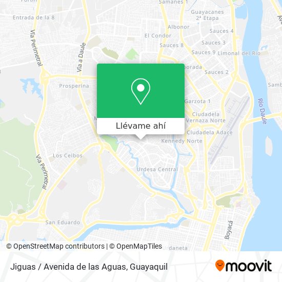Mapa de Jiguas / Avenida de las Aguas