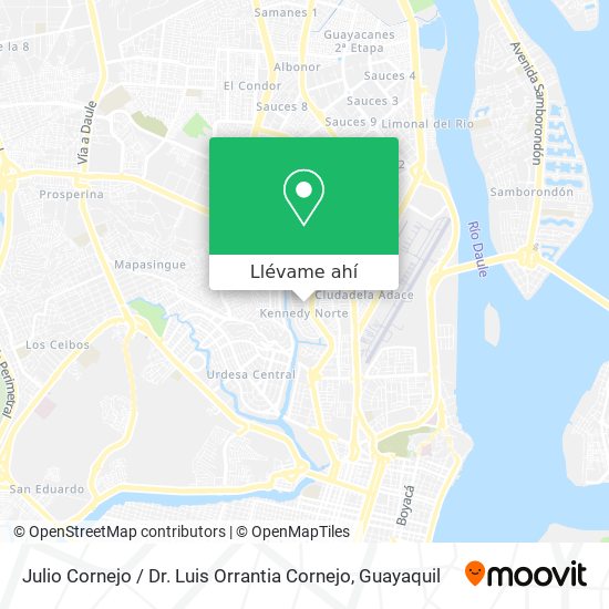 Mapa de Julio Cornejo / Dr. Luis Orrantia Cornejo