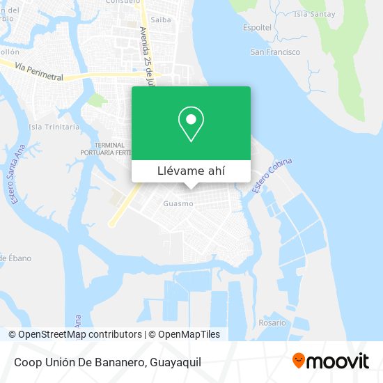 Mapa de Coop Unión De Bananero