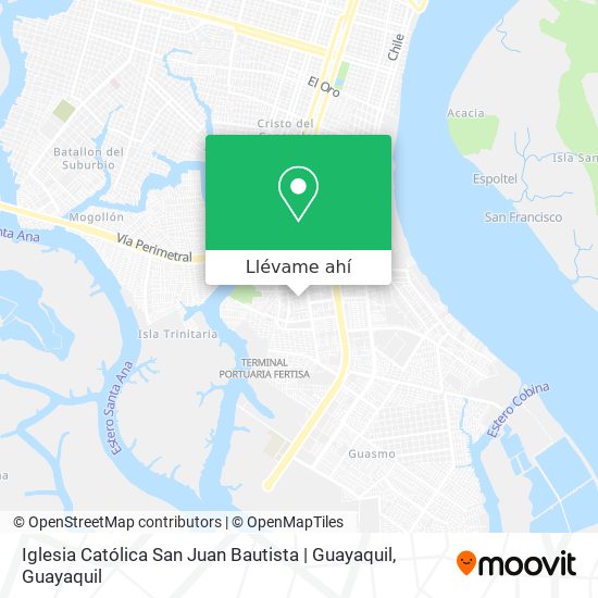 Mapa de Iglesia Católica San Juan Bautista | Guayaquil