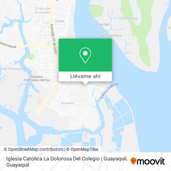 Mapa de Iglesia Católica La Dolorosa Del Colegio | Guayaquil