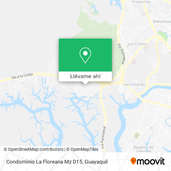 Mapa de Condominio La Floreana Mz D15