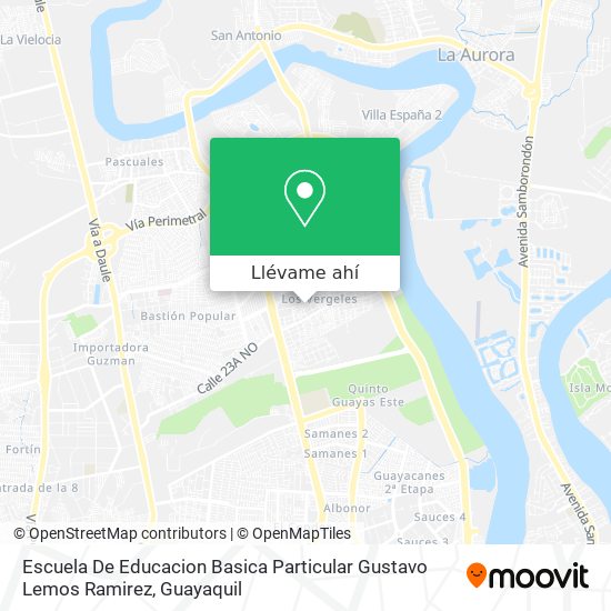 Mapa de Escuela De Educacion Basica Particular Gustavo Lemos Ramirez