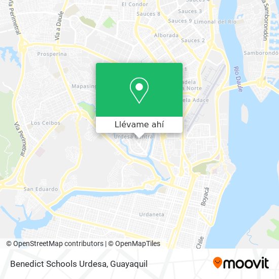 Mapa de Benedict Schools Urdesa