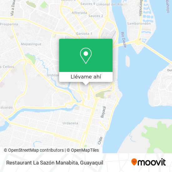 Mapa de Restaurant La Sazón Manabita
