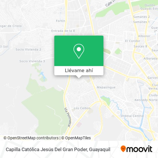 Mapa de Capilla Católica Jesús Del Gran Poder