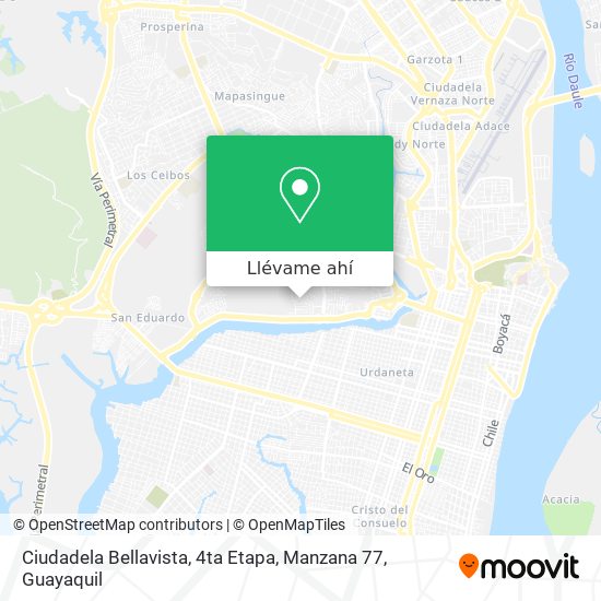 Mapa de Ciudadela Bellavista, 4ta Etapa, Manzana 77