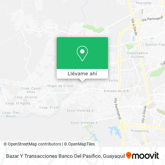 Mapa de Bazar Y Transacciones Banco Del Pasifico