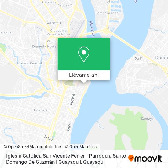 Mapa de Iglesia Católica San Vicente Ferrer - Parroquia Santo Domingo De Guzmán | Guayaquil