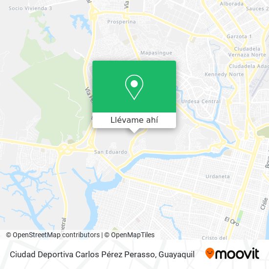 Mapa de Ciudad Deportiva Carlos Pérez Perasso