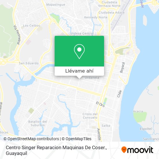 Mapa de Centro Singer Reparacion Maquinas De Coser.