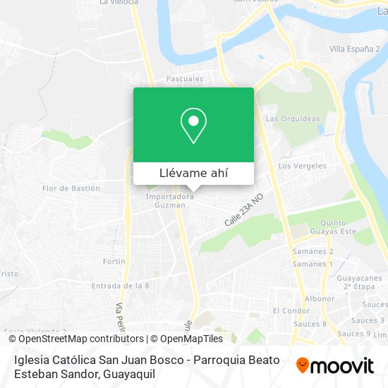 Mapa de Iglesia Católica San Juan Bosco - Parroquia Beato Esteban Sandor