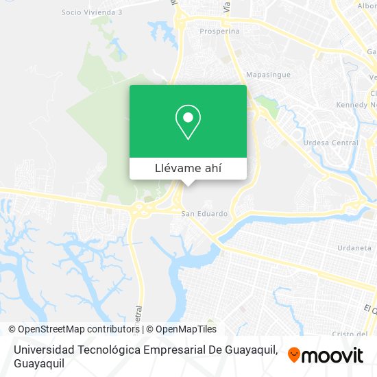 Mapa de Universidad Tecnológica Empresarial De Guayaquil