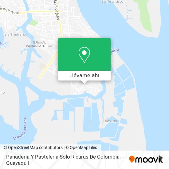 Mapa de Panadería Y Pastelería Sólo Ricuras De Colombia