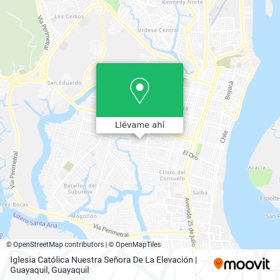 Mapa de Iglesia Católica Nuestra Señora De La Elevación | Guayaquil