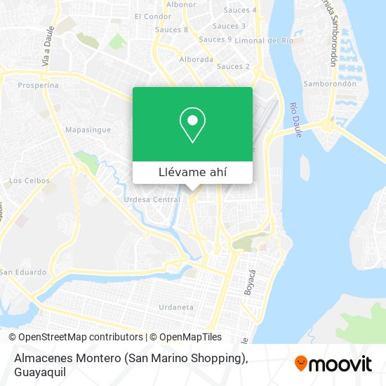 Mapa de Almacenes Montero (San Marino Shopping)
