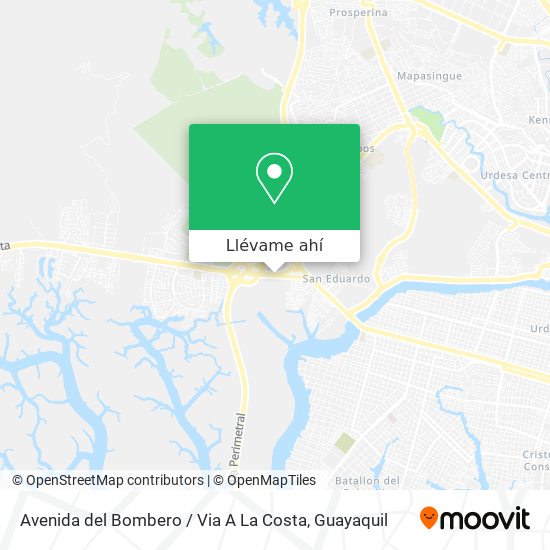 Mapa de Avenida del Bombero / Via A La Costa