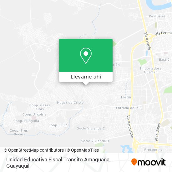 Mapa de Unidad Educativa Fiscal Transito Amaguaña